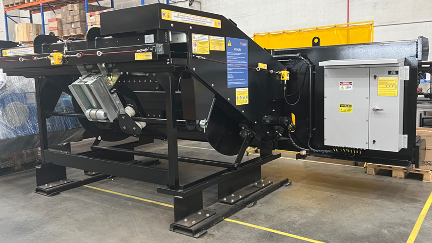 Enrollador de cables inteligente Conductix para palas mineras.